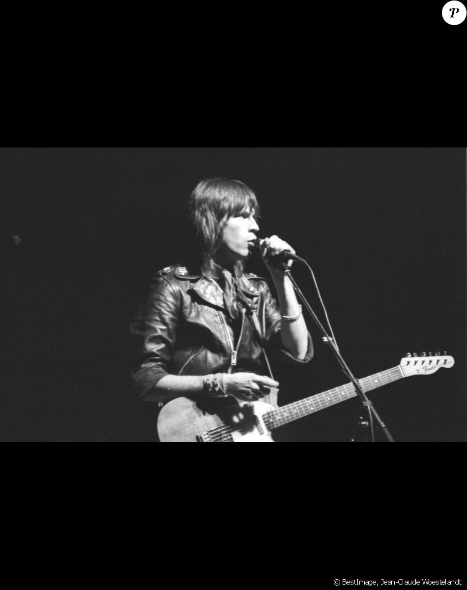 Le chanteur Renaud (Renaud Séchan) en concert à l'Olympia, son premier, à Paris. Le 28 janvier 1982 © Jean-Claude Woestelandt / Bestimage