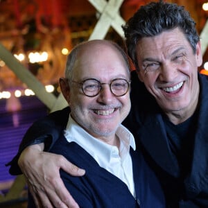 Marc Lavoine et Fabrice Aboulker - Première séance de travail à l'occasion de la présentation du casting du premier spectacle musical "Les souliers rouges", créé par M.Lavoine et F.Aboulker, qui sera pour la première fois sur scène au théâtre Luxembourg de Meaux le 25 janvier 202 © Veeren / Bestimage 