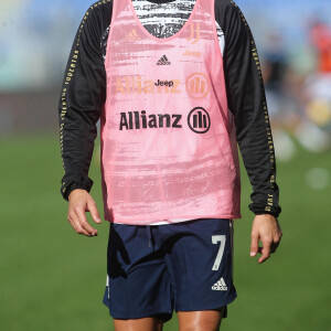 Cristiano Ronaldo lors de l'entraînement avant le match Serie A Juventus VS Lazio au stade olympique de Rome, le 8 novembre 2020. 