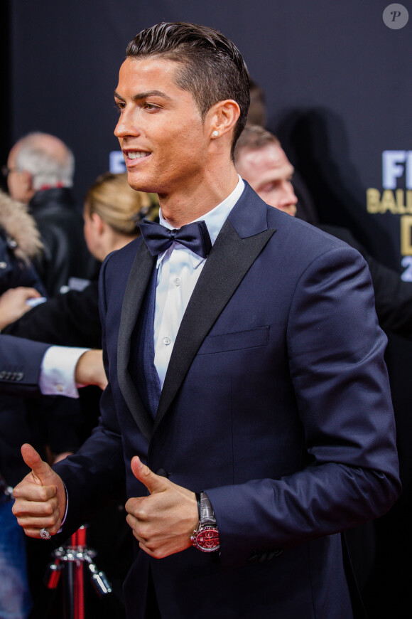 Cristiano Ronaldo - Gala FIFA Ballon d'Or 2014 à Zurich, le 12 janvier 2015.
