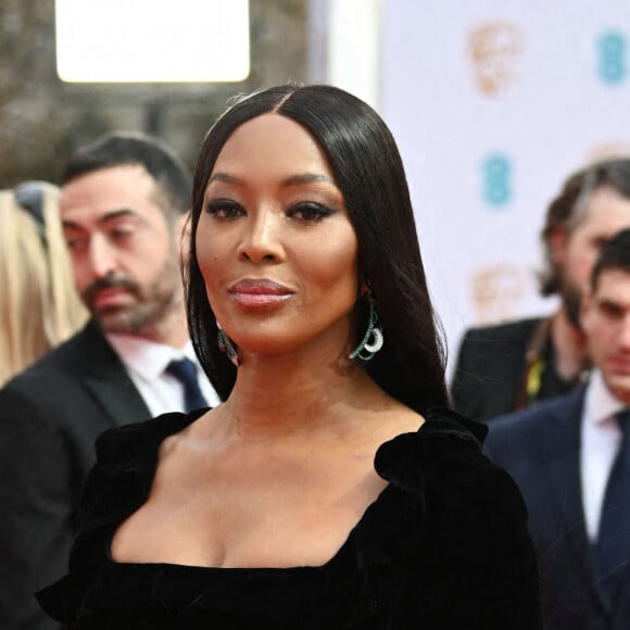 Naomi Campbell - Photocall de la cérémonie des BAFTA 2022 (British Academy Film Awards) au Royal Albert Hall à Londres le 13 mars 2022. 