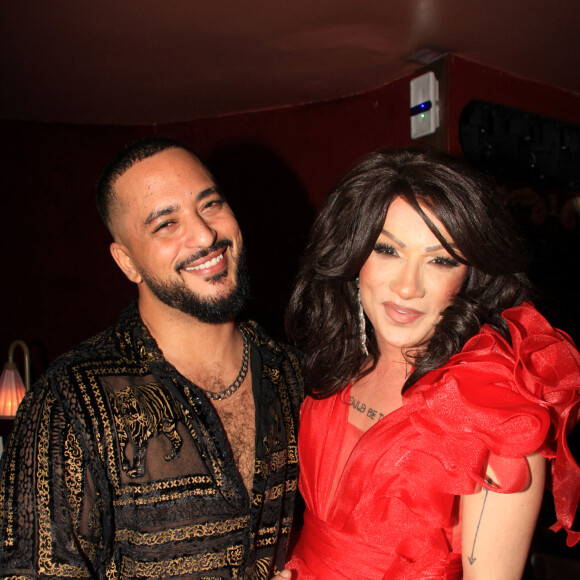 Exclusif - Slimane et Nicolas Waldorf - Spectacle "Folle Illusion" au club La Nouvelle Eve à Paris, le 10 mars 2022. © Baldini / Bestimage
