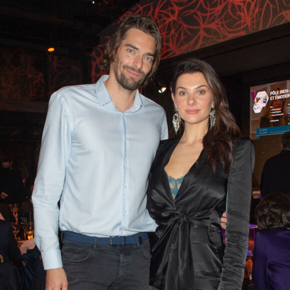 Exclusif - Le nageur Camille Lacourt et sa compagne Alice Detollenaere lors de la soirée de gala de l'Institut Rafaël, maison de l'après Cancer, au Pavillon Gabriel à Paris. © Erez Lichtfeld / Bestimage