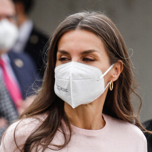 La reine Letizia préside l'acte institutionnel de la Fédération espagnole des maladies rares (FEDER), à l'Auditorio Ciudad de León, Espagne, le 15 mars 2022