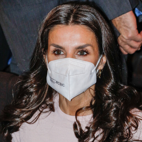 La reine Letizia préside l'acte institutionnel de la Fédération espagnole des maladies rares (FEDER), à l'Auditorio Ciudad de León, Espagne, le 15 mars 2022