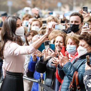 La reine Letizia préside l'acte institutionnel de la Fédération espagnole des maladies rares (FEDER), à l'Auditorio Ciudad de León, Espagne, le 15 mars 2022