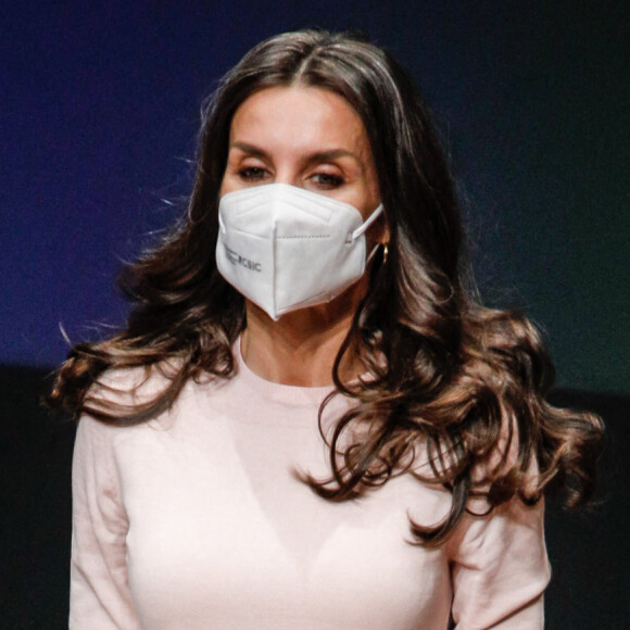 La reine Letizia préside l'acte institutionnel de la Fédération espagnole des maladies rares (FEDER), à l'Auditorio Ciudad de León, Espagne