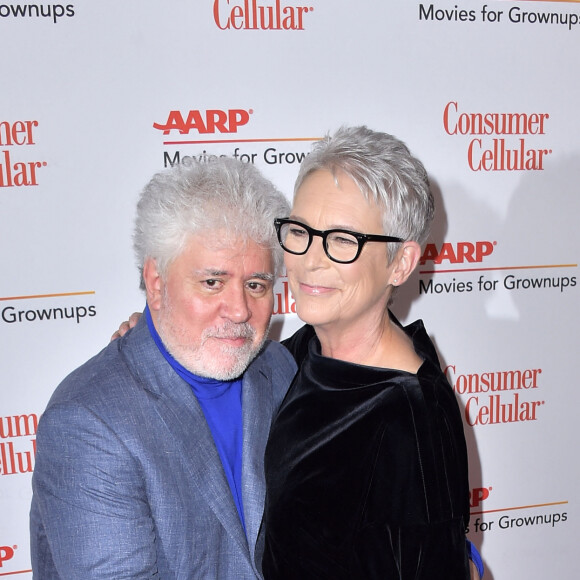 Pedro Almodovar et Jamie Lee Curtis - 19ème cérémonie annuelle des "AARP Movies For Grownups Awards" à l'hôtel Four Seasons à Beverly Hills, Los Angeles, le 11 janvier 2020. © Future-Image via ZUMA Press / Bestimage