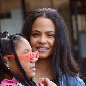 Christina Milian fête le 12 ème anniversaire de sa fille Violet avec son compagnon Matt Pokora (M. Pokora) à Studio City le 26 février 2022. La mère de Christina et Karrueche Tran étaient parmi les amis et la famille présents.