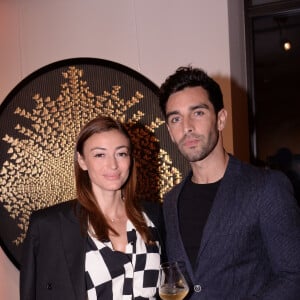 Rachel Legrain-Trapani (Miss France 2007) et son compagnon Valentin Léonard - Inauguration du restaurant italien gastronomique "Il Carpaccio" au Royal Monceau à Paris le 6 octobre 2021. © Rachid Bellak/Bestimage