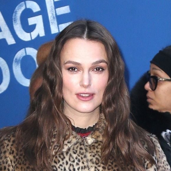 Keira Knightley fait un passage à l'émission Good Morning America pour la promotion du film "The Aftermath" (Coeurs ennemis) à New York le 13 mars 2019.