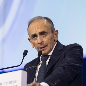 Exclusif - Eric Zemmour - Prise de parole des candidats à l'élection présidentielle 2022 organisée par l'UIMM à la Mutualité à Paris le 9 mars 2022