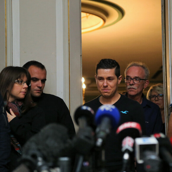 Jonathann Daval - Conférence de presse à la mairie de Gray après l'identification du corps d'Alexia Daval le 2 novembre 2017.