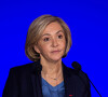 Valérie Pécresse, candidate aux élections présidentielles, présente son projet présidentiel lors d'une conférence de presse à Paris, le 14 mars 2022. © Baptiste Autissier / Panoramic / Bestimage 