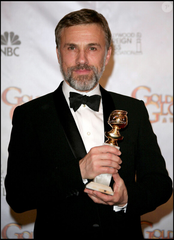 Meilleur second rôle masculin : Christoph Waltz (Inglourious Basterds) qui a reçu le prix des mains de Halle Berry, lors de la 67e cérémonie des Golden Globes à Los Angeles le 17 janvier 2010