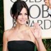 Courteney Cox dans une robe signée Victoria Beckham lors de la cérémonie des Golden Globes le 17 janvier 2010