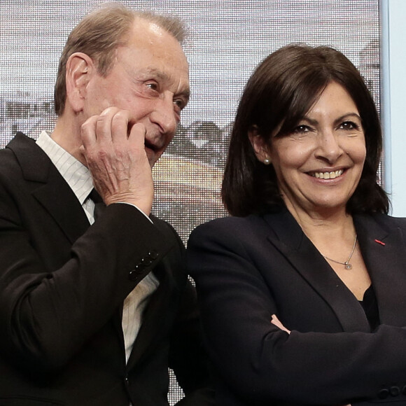 Bertrand Delanoë, Anne Hidalgo, Agnès b. - Inauguration de la Canopée du Forum des Halles, conçue par les architectes Patrick Berger et Jacques Anziutti dans le quartier des Halles à Paris, le 5 avril 2016.