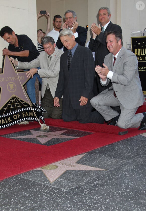 Mark Harmon - Mark Harmon recoit son etoile sur le Walk Of Fame a Hollywood, le 1er octobre 2012. 