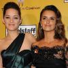 La superbe Marion Cotillard et la sublime Penélope Cruz à l'occasion de l'after party des Golden Globe Awards, organisée par la Weinstein Company au Bar 210 de Los Angeles, le 17 janvier 2010.