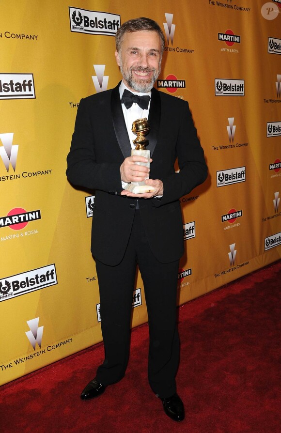 Le talentueux Christoph Waltz à l'occasion de l'after party des Golden Globe Awards, organisée par la Weinstein Company au Bar 210 de Los Angeles, le 17 janvier 2010.