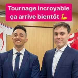 Tibo InShape s'est rendu à Monaco pour un tournage avec le prince Albert et Louis Ducruet. Instagram, mars 2022.