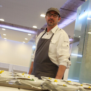 Exclusif - Le chef Paul Pairet à la 1ère édition des "Plumes d'Or du Vin et de la Gastronomie" au Pavillon Vendôme à Paris.