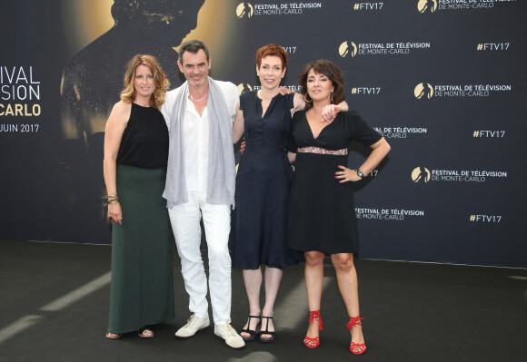 Anne Decis, Jérôme Bertin, Marie Réache et Stéphanie Pareja - Photocall de la série 'Plus belle la vie' lors du 57ème Festival de télévision de Monte-Carlo le 18 juin 2018. © Denis Guignebourg/Bestimage