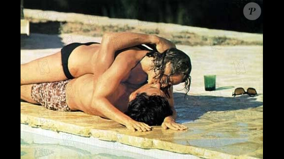 Alain Delon et Romy Schneider dans La Piscine de Jacques Deray (1968)