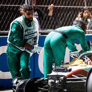 Le pilote allemand Mick Schumacher, fils de Michael Schumacher, a été victime ce samedi d'une très violente sortie de piste lors des qualifications du Grand Prix de Formule 1 d'Arabie saoudite sur le circuit de Jeddah le 26 mars 2022 © Motorsport Images/Panoramic/Bestimage