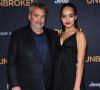 Luc Besson et sa fille Thalia Besson à la première du film "Unbroken" à Hollywood. 