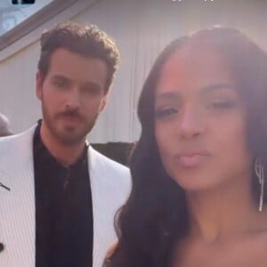 Christina Milian et M. Pokora se sont bien amusés à la soirée des Oscars d'Elton John, dimanche 27 mars @ Instagram / Christina Milian