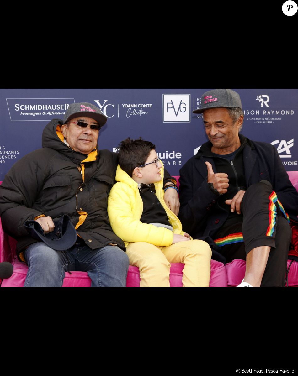 Laurent Voulzy et Yannick Noah assitent à la 13e édition de Glisse en Coeur, événement caritatif au profit de l'association "MEEO", le 19 mars 2022. © Pascal Fayolle/Bestimage