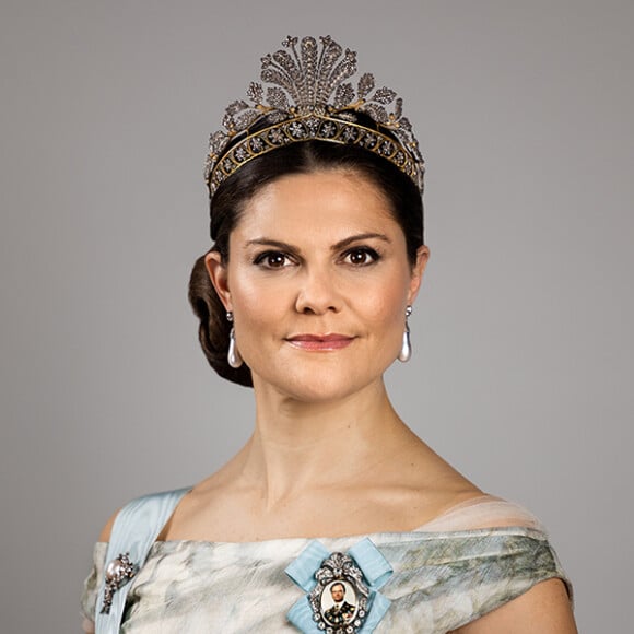 Nouveau portrait officiel de la princesse Victoria de Suède, dévoilé en mars 2022.