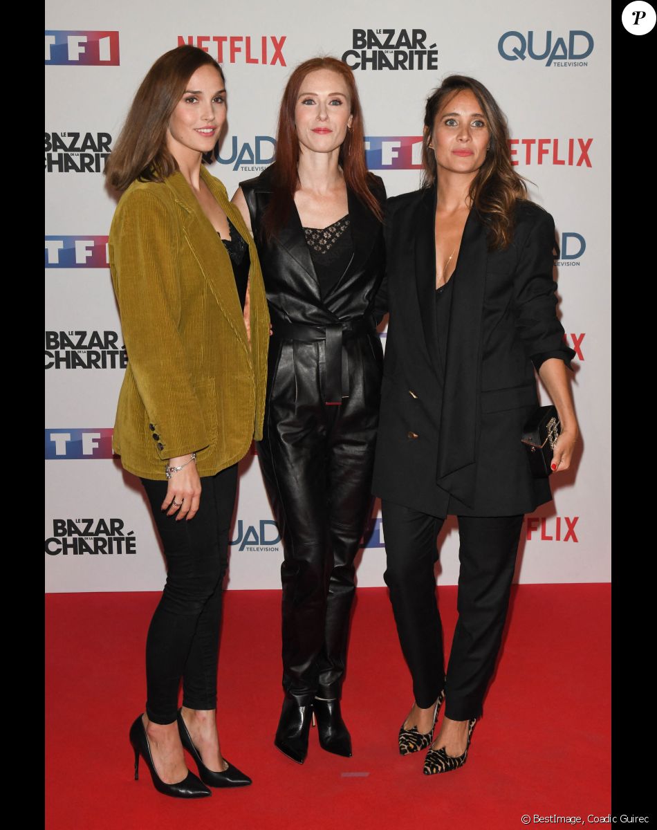 Camille Lou, Audrey Fleurot et Julie de Bona - Avant-première de la série "Le Bazar de la Charité" au Grand Rex à Paris. Le 30 septembre 2019. © Coadic Guirec/Bestimage