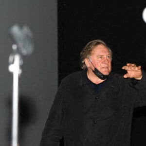 Gérard Depardieu lors du Festival Premiers Plans à Angers, le 28 janvier 2022. © Laetitia Notarianni / Bestimage