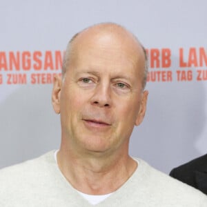 Bruce Willis - Photocall de 'A Good Day To Die Hard' a Berlin en Allemagne le 5 Fevrier 2013.