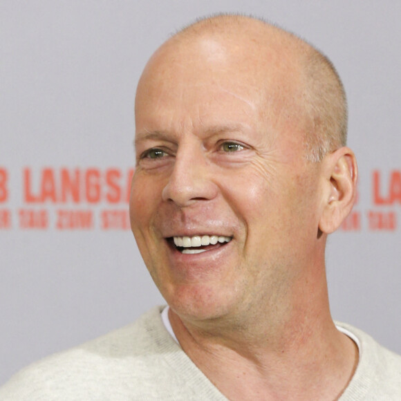 Bruce Willis - Photocall de 'A Good Day To Die Hard' a Berlin en Allemagne le 5 Fevrier 2013.