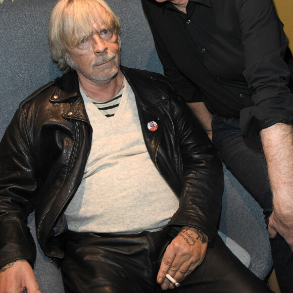 Le chanteur Renaud (Renaud Séchan) et Dave - People au concert de Dave à Bobino à Paris le 18 novembre 2019. © Coadic Guirec/Bestimage