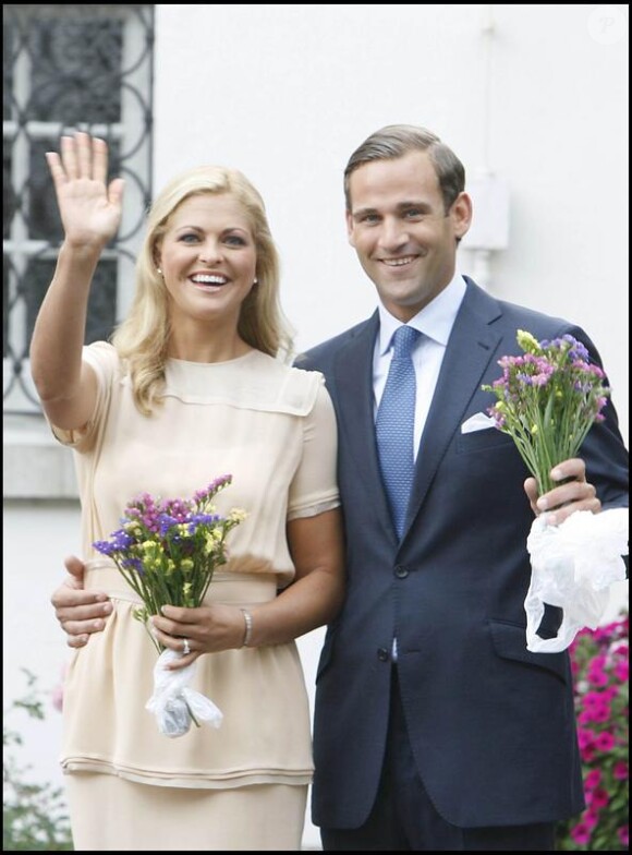 Madeleine de Suède et son futur mari Jonas