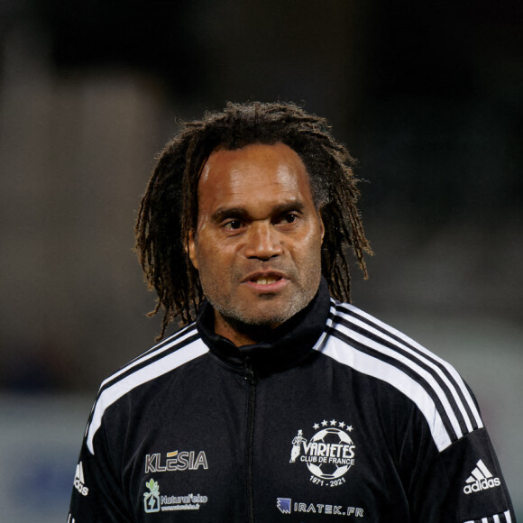 Christian Karembeu - Match caritatif de football entre le Varietés Club de France et Sete, joué au profit de la Fondation des Hôpitaux / Pièces jaunes à Sete le 17 novembre 2021. © Stéphanie Gouiran /Panoramic/Bestimage