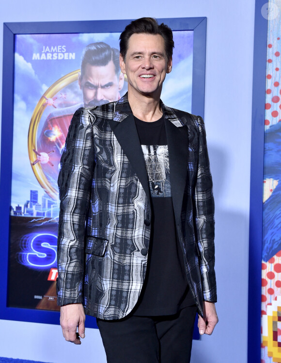 Jim Carrey à la première du film "Sonic the Hedgehog" à Los Angeles, le 12 février 2020.