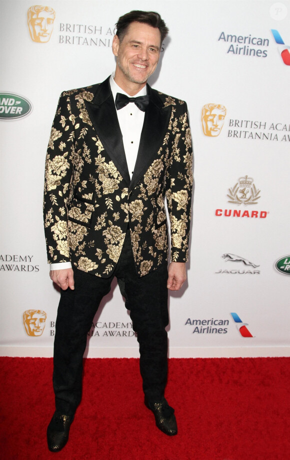 Jim Carrey à la soirée British Academy Britannia Awards présentée par Jaguar Land Rover et American Airlines à l'hôtel Beverly Hilton à Beverly Hills, le 26 octobre 2018 