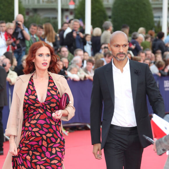 Audrey Fleurot enceinte et son compagnon Djibril Glissant - Avant-première du film "Everest" et soirée d'ouverture lors du 41ème Festival du film américain de Deauville. 