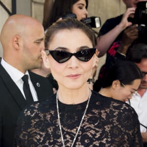 Clotilde Courau arrive au défilé Haute Couture Valentino collection Automne-Hiver 2019/20 à l'hôtel Salomon de Rothschild à Paris, France, le 3 juillet 2019. © Jean-Baptiste Autissier/Panoramic/Bestimage 