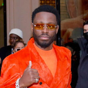 Dadju à la sortie du défilé Gaultier Haute-Couture Printemps/Eté 2022 dans le cadre de la Fashion Week de Paris, France. © Veeren-Clovis/Bestimage 