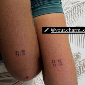 Jesta Hillmann et son mari Benoît Assadi se sont offerts leur premier tatouage en commun - Instagram