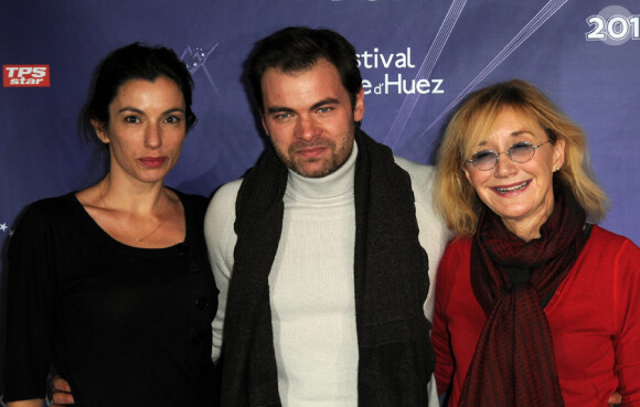 Aure Atika, Clovis Cornillac et Marie-Anne Chazel lors du festival de l'Alpe d'Huez le 20 janvier 2010