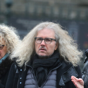 Yvan Cassar - Sorties de l'église de la Madeleine après les obsèques de Johnny Hallyday à Paris - Le 9 décembre 2017 