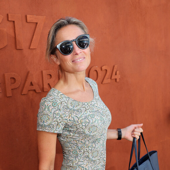 Anne-Sophie Lapix au village lors des internationaux de France de Roland Garros à Paris, le 10 juin 2017. © Dominique Jacovides - Cyril Moreau/ Bestimage 