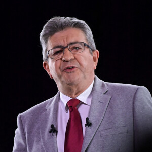 Jean-Luc Mélenchon, candidat du parti La France Insoumise (LFI) à l'élection présidentielle, lors d'un meeting à Lille